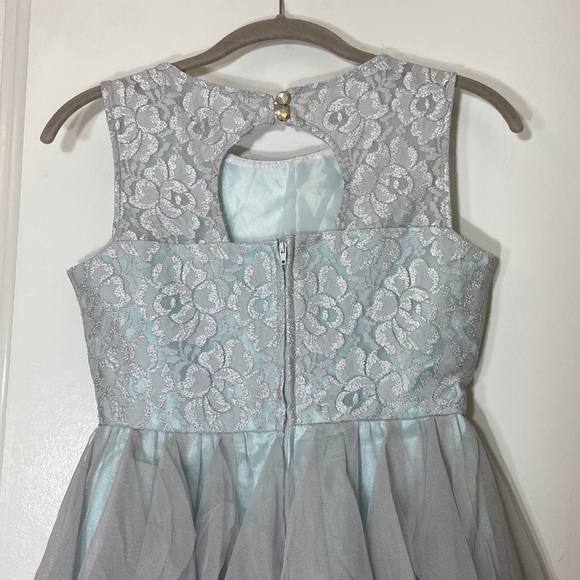Rare Editions Light Blue Dress - Picture 4 of 4
